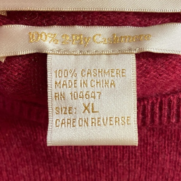 Fiona sweater 2 ply cashmere pink crewneck pullover Medium‎ - Picture 7 of 7